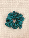 Silk Scrunchie - Cage Green