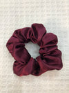 Silk Scrunchie - maroon