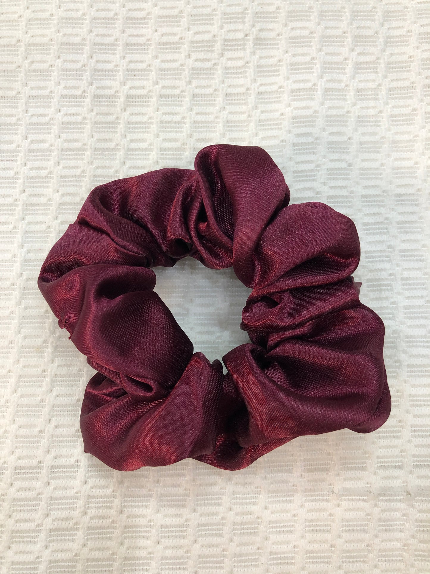Silk Scrunchie - maroon