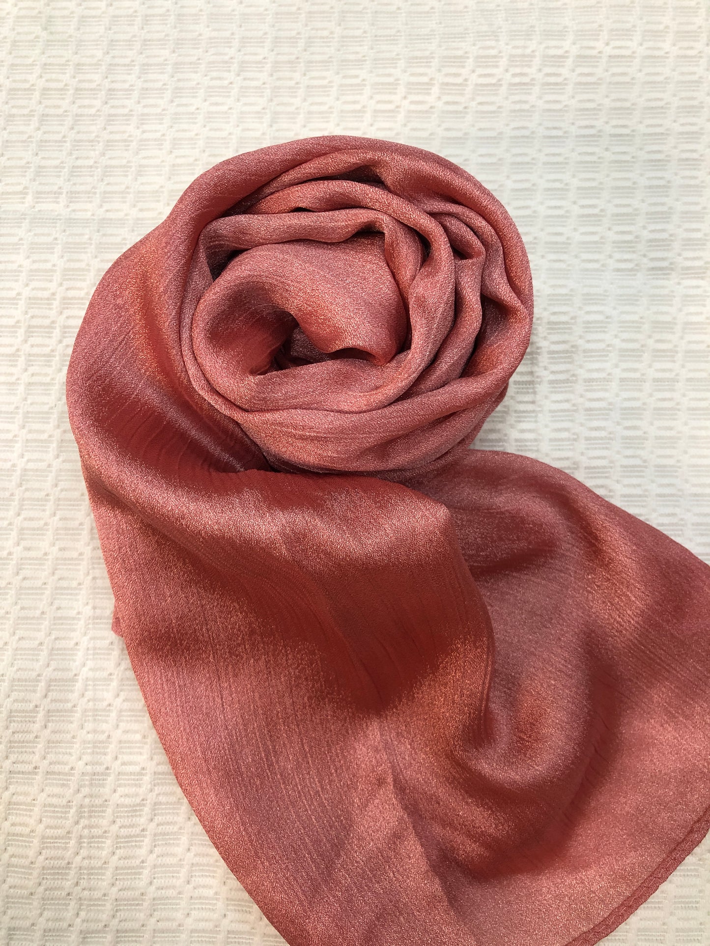 Crinkle Shiffon hijab - Rose