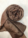 Crinkle Shiffon Hijab - Mocha