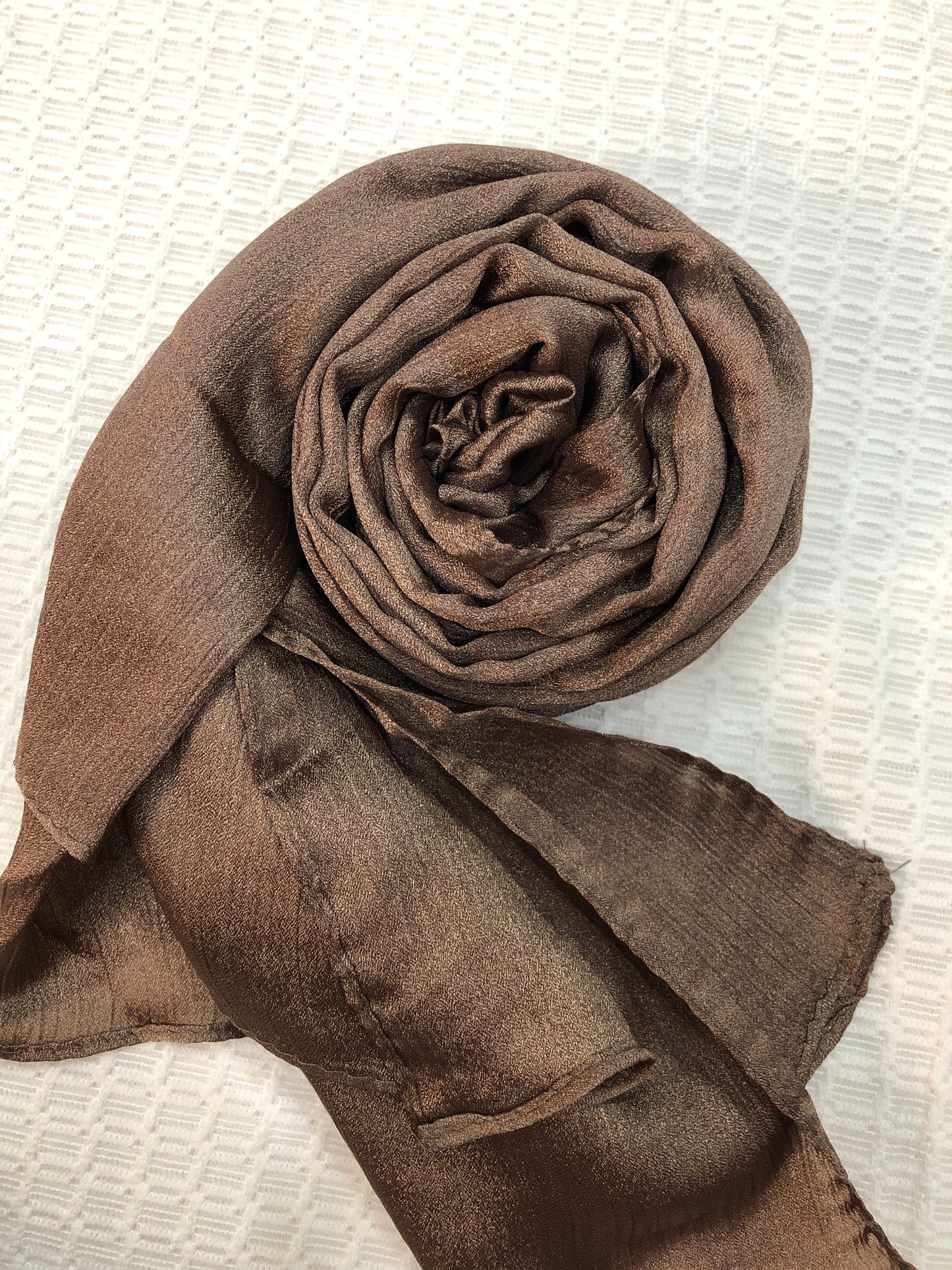 Crinkle Shiffon Hijab - Mocha