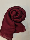 Crinkle Shiffon Hijab- Maroon