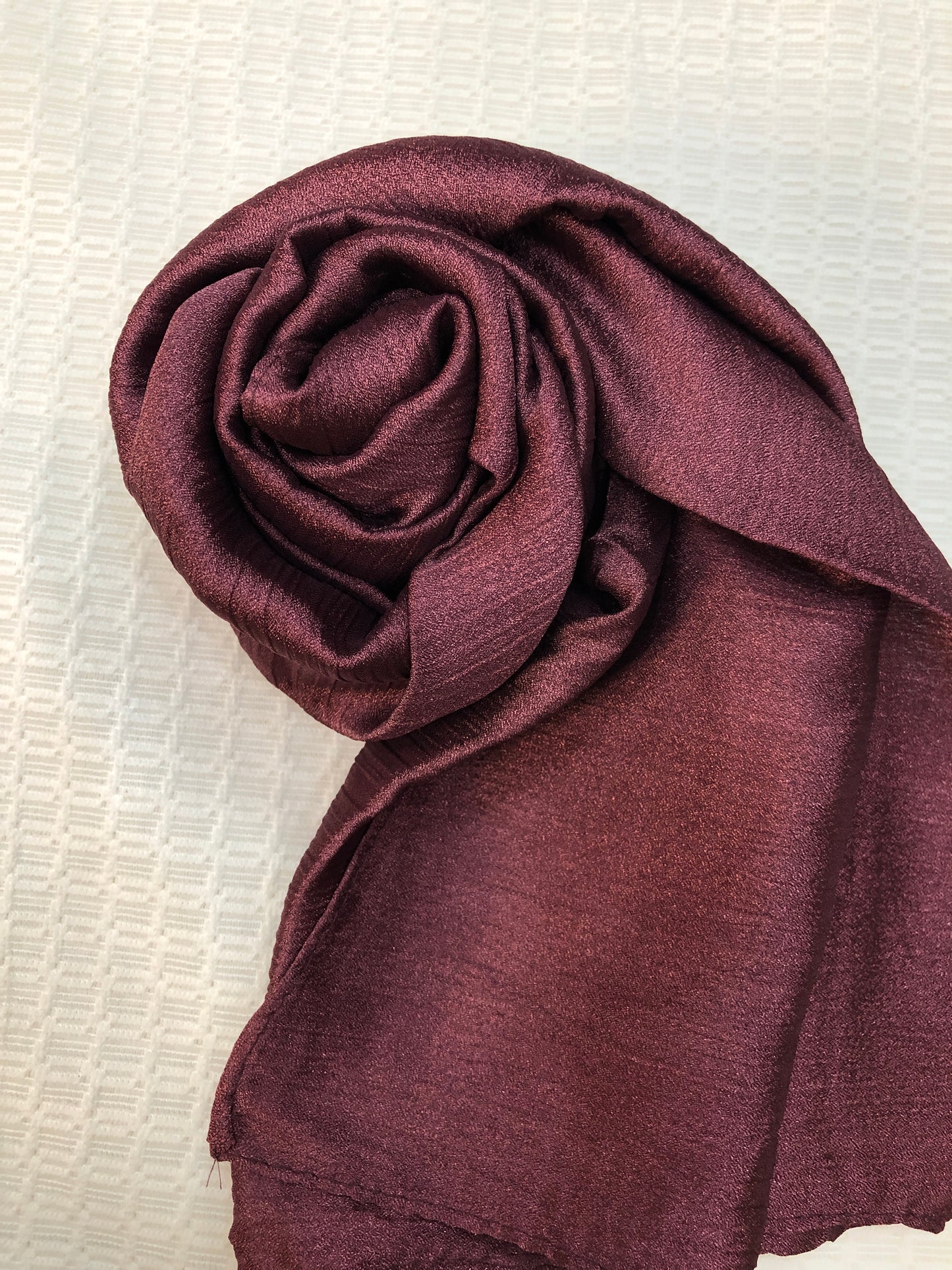 Crinkle Shiffon Hijab - Plum