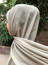 Glitter Shiffon Hijab - Olive