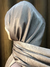Velvet Silk Hijab - Silver