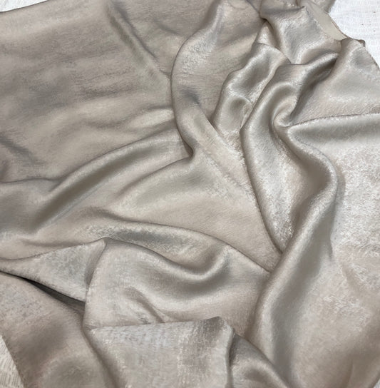 Velvet Silk Hijab - White Pearl