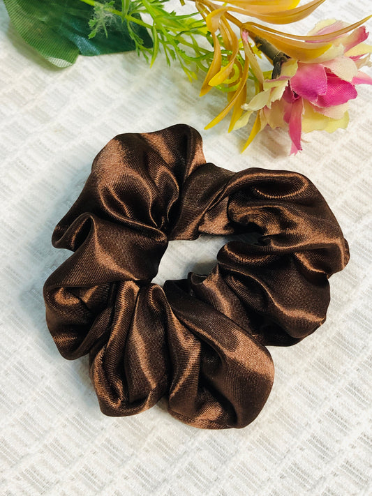 Satan-Silk Hair Scrunches Band-Pony For Girl/Women