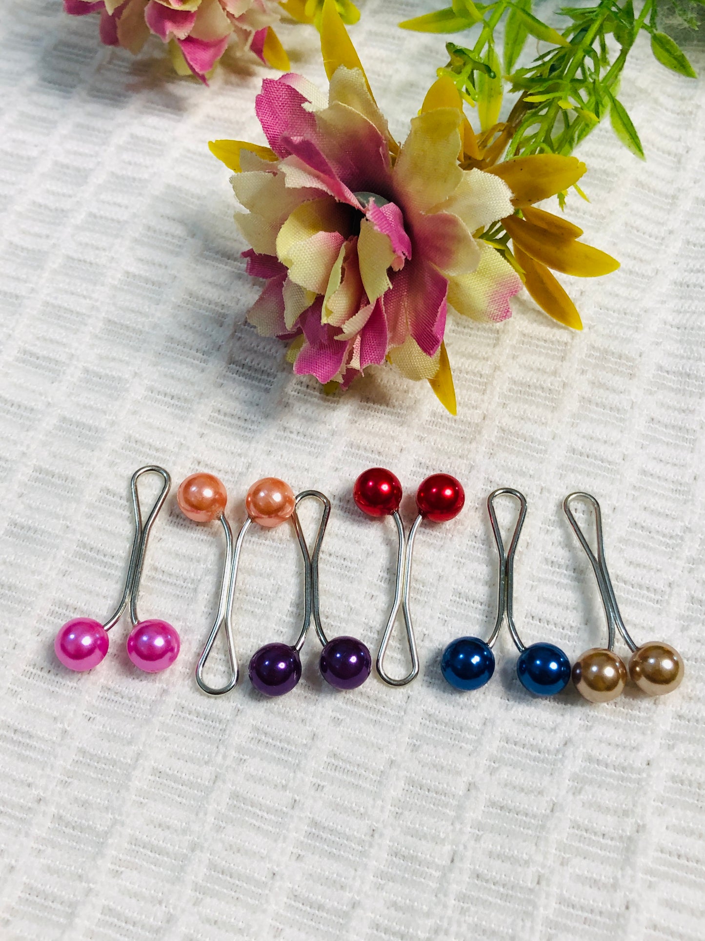 Elegant Pearl Slide Clip for Hijab