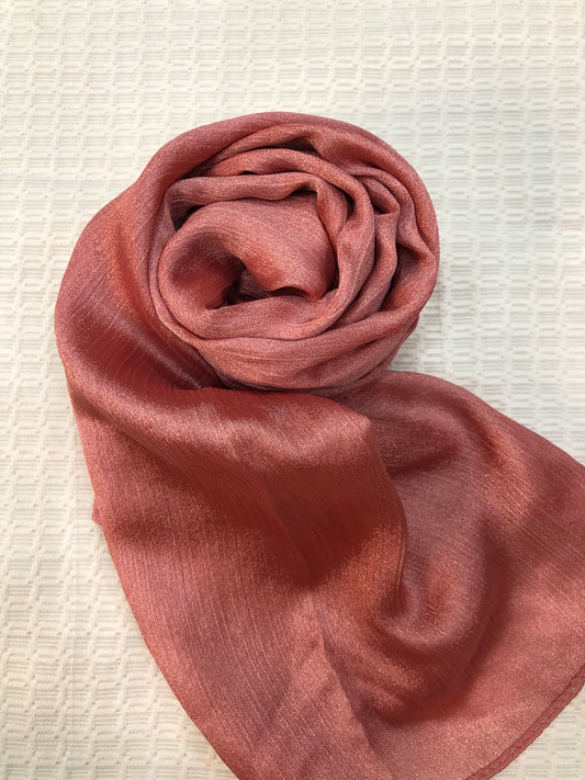 Crinkle Shiffon hijab - Rose