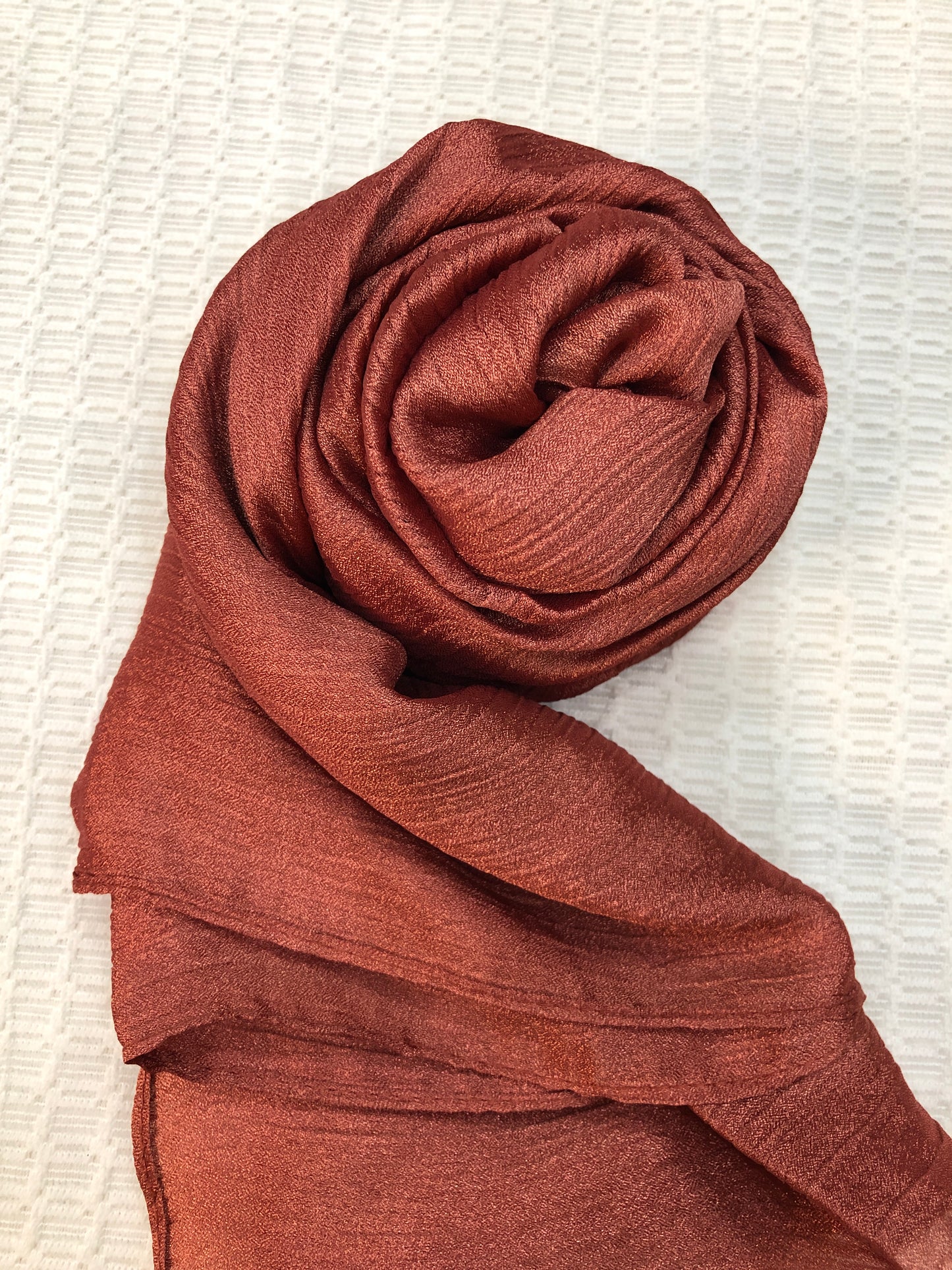 Crinkle Shiffon Hijab- Salmon