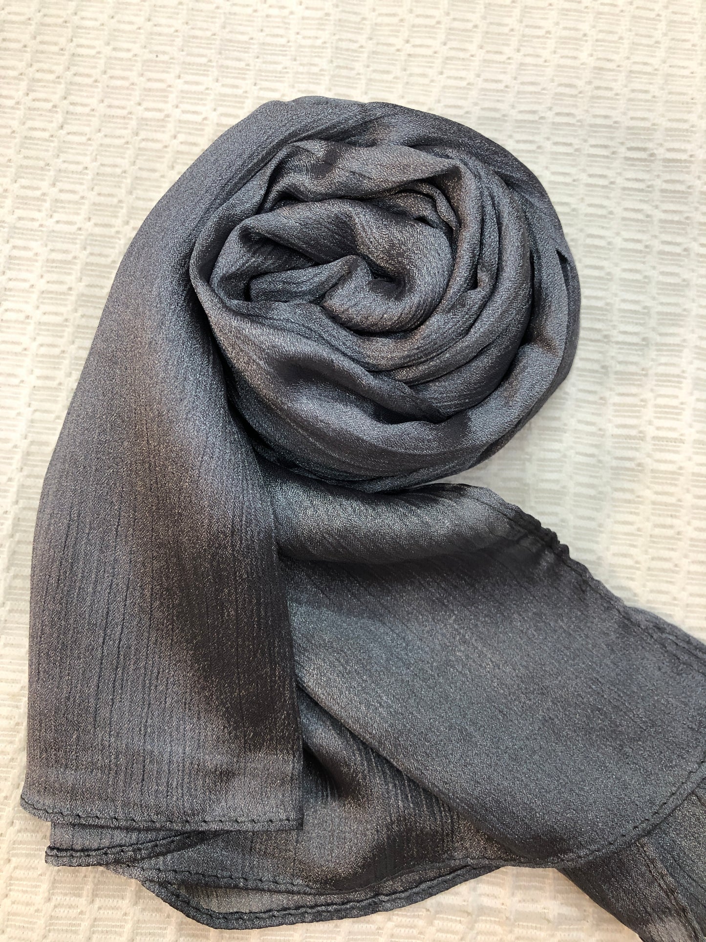 Crinkle Shiffon Hijab - Pewter