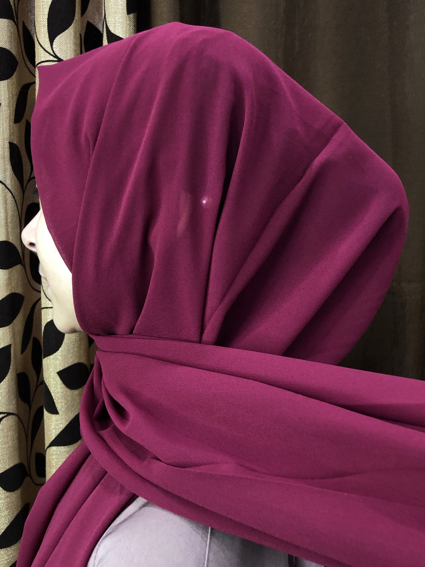 Shiffon Hijab - Boysenberry