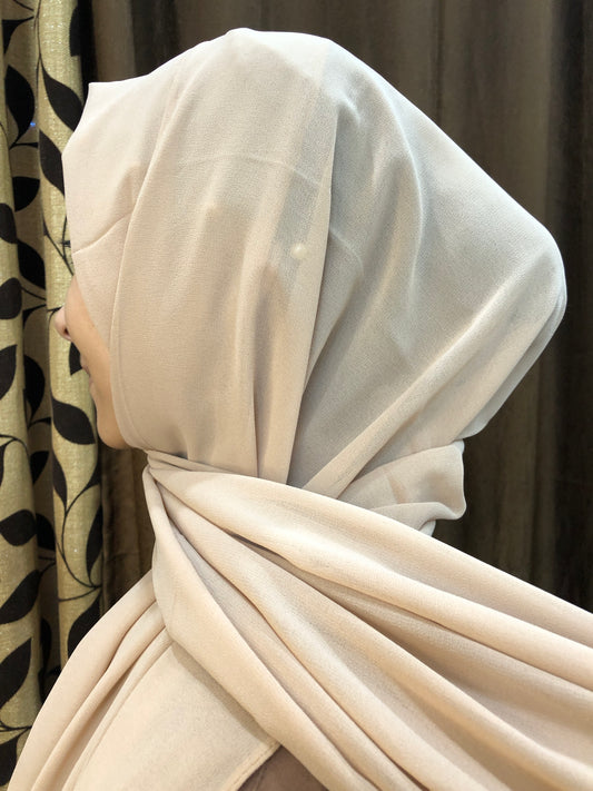 Shiffon Hiab - Cream