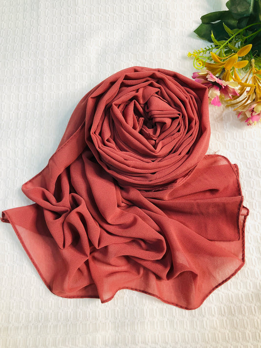 Shiffon Hijab - Peachy Pink