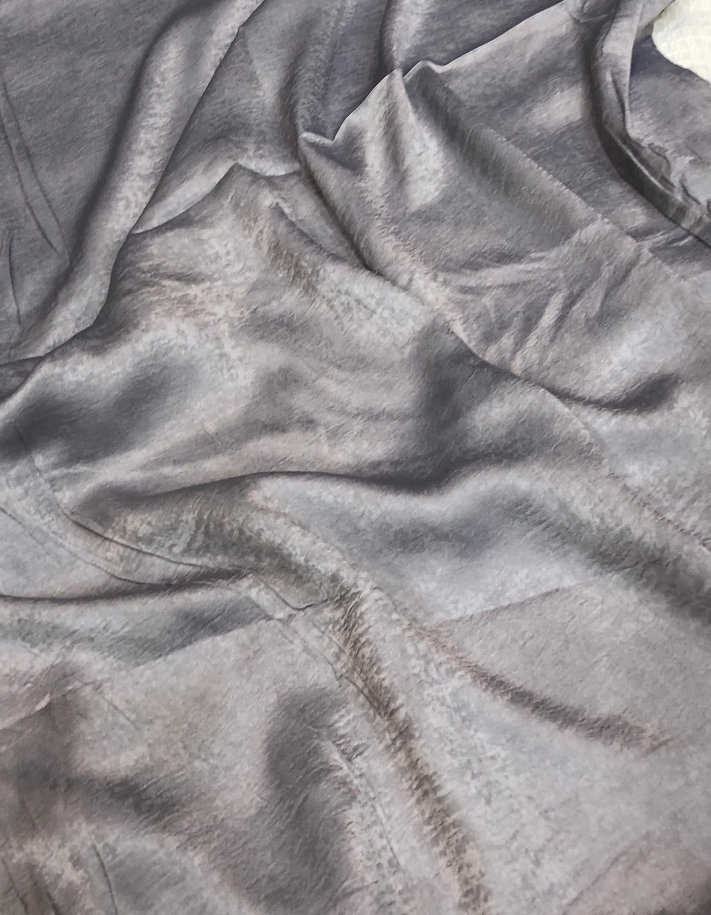 Velvet Silk Hijab - Silver